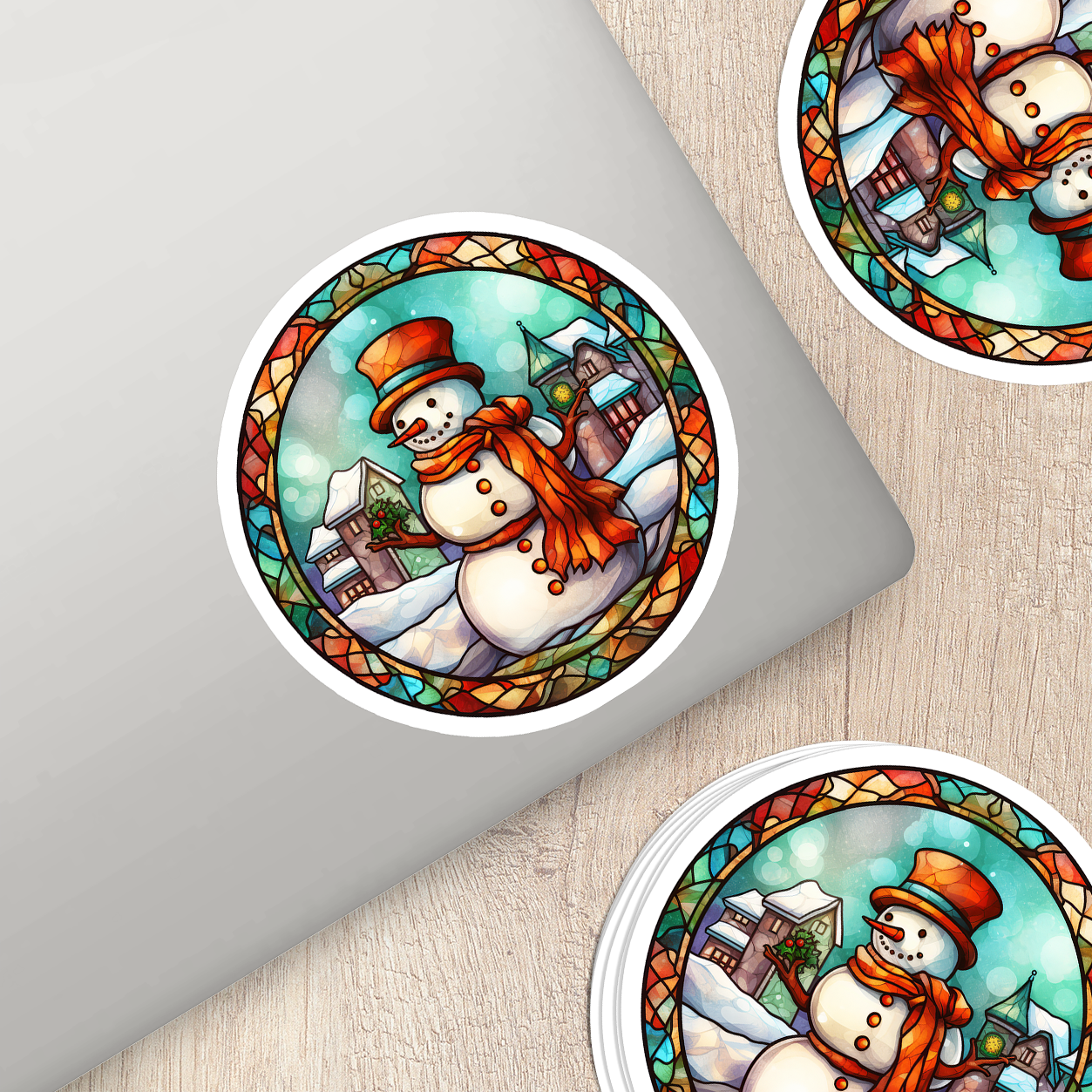 Snowman Vinyl Sticker - Add a Frosty Friend to Your Life