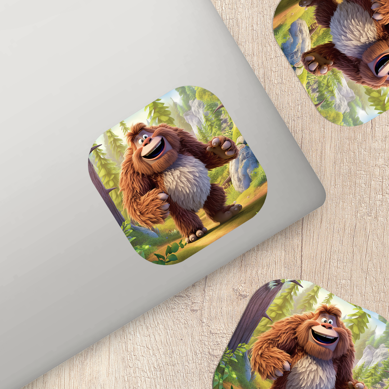 Adorable Bigfoot Vinyl Sticker - Add a Touch of Cryptid Charm!