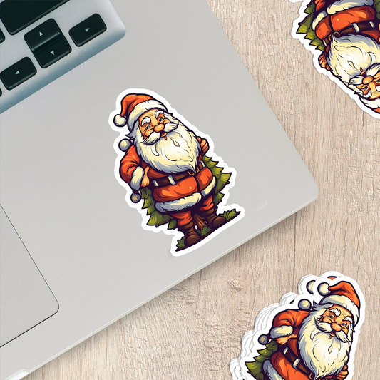 Santa Claus Vinyl Sticker - Bring the Magic of Christmas Anywhere