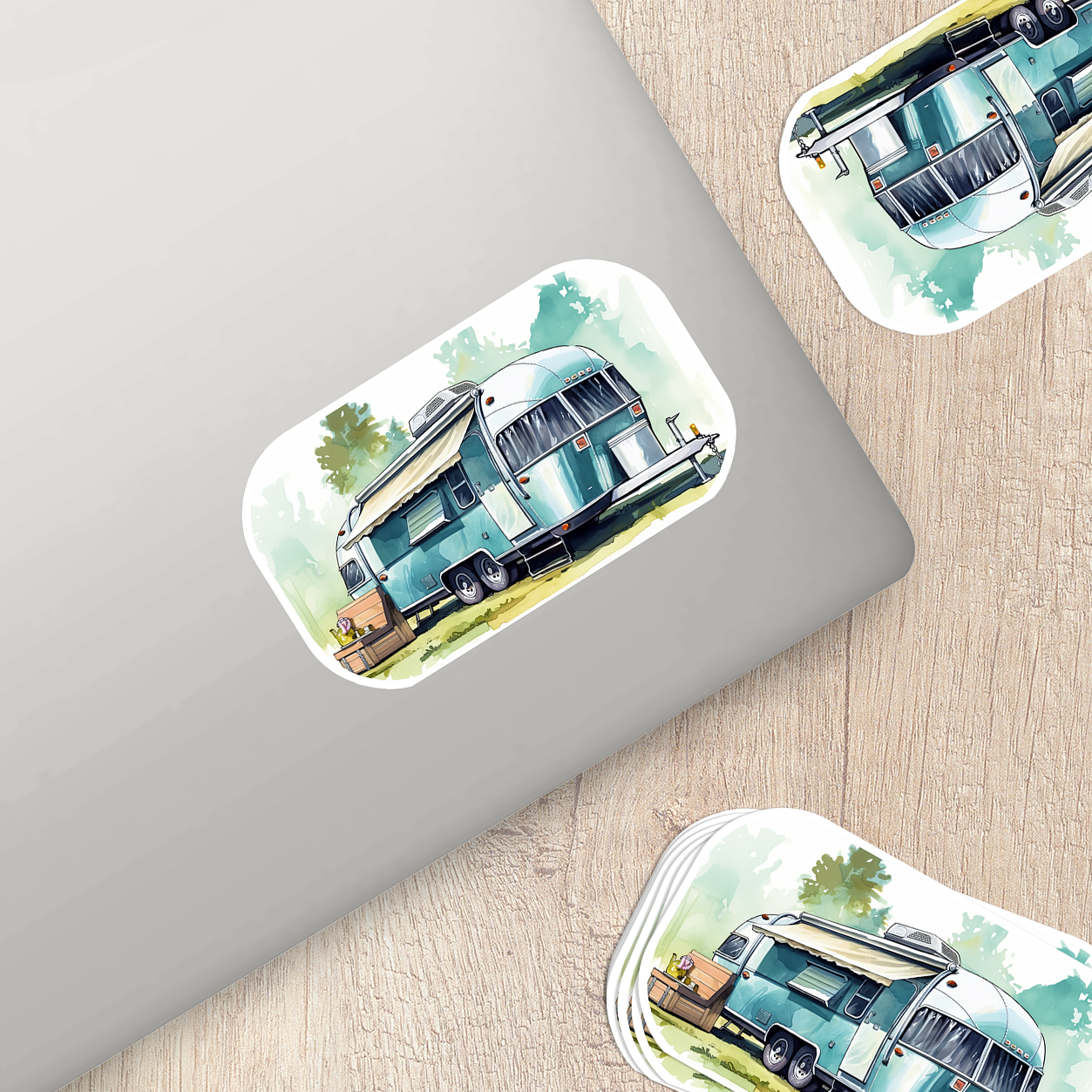 Airstream Trailer Vinyl Sticker - Wanderlust on Wheels