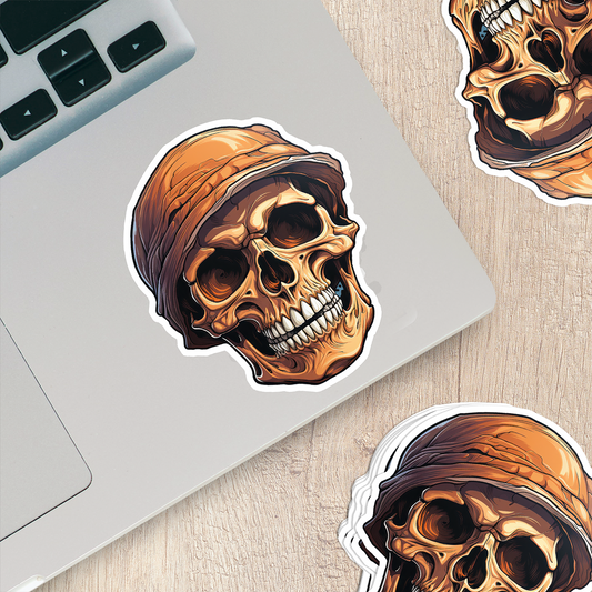 Skull Vinyl Sticker - A Bold Statement of Intrigue