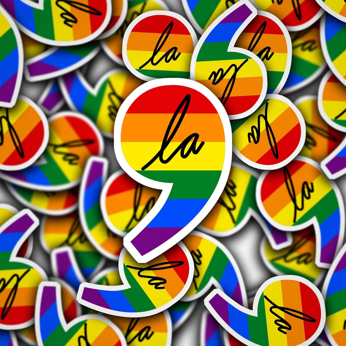 Harris 2024 Vinyl Sticker - Rainbow 'LA