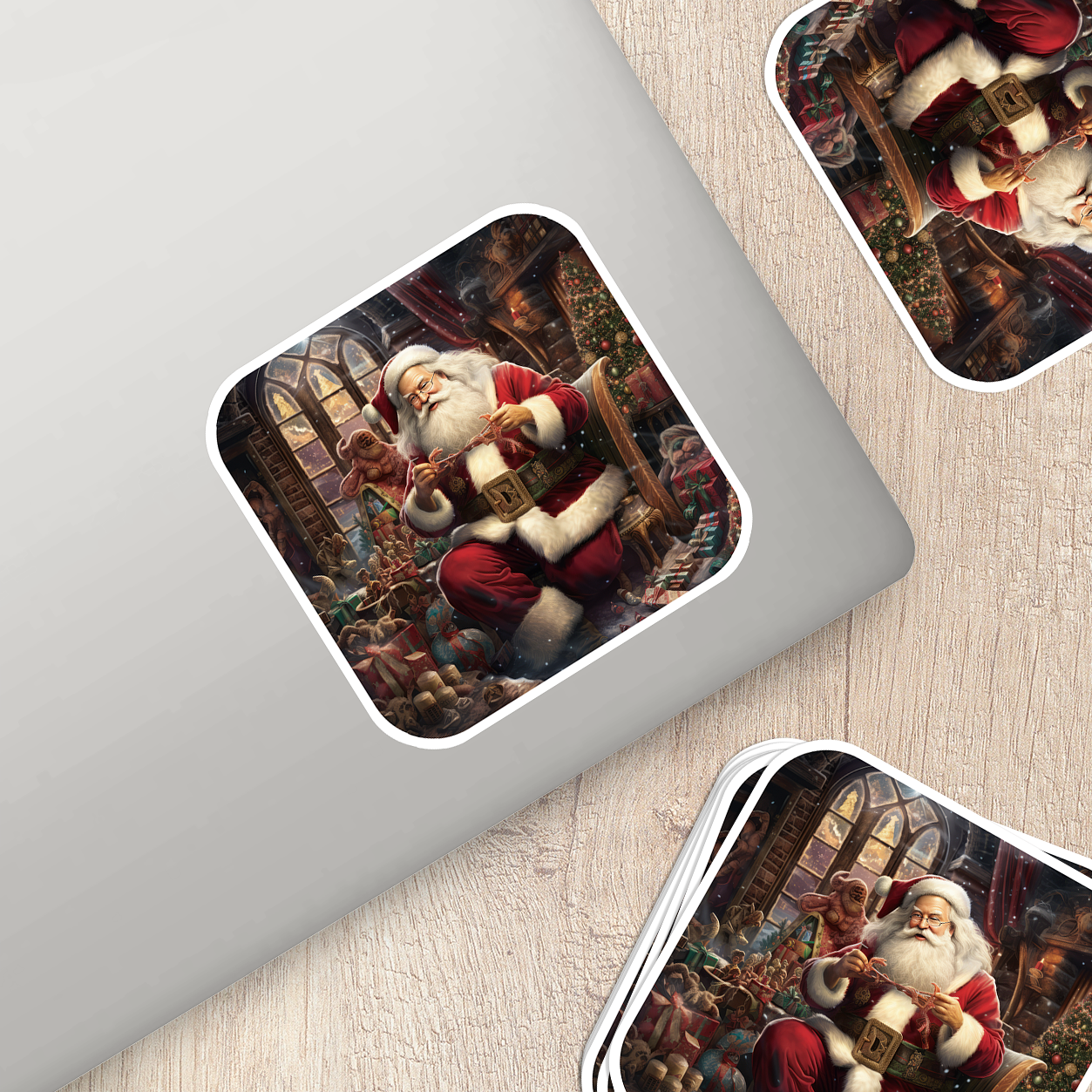 Santa Claus Vinyl Sticker - Bring the Magic of Christmas Anywhere