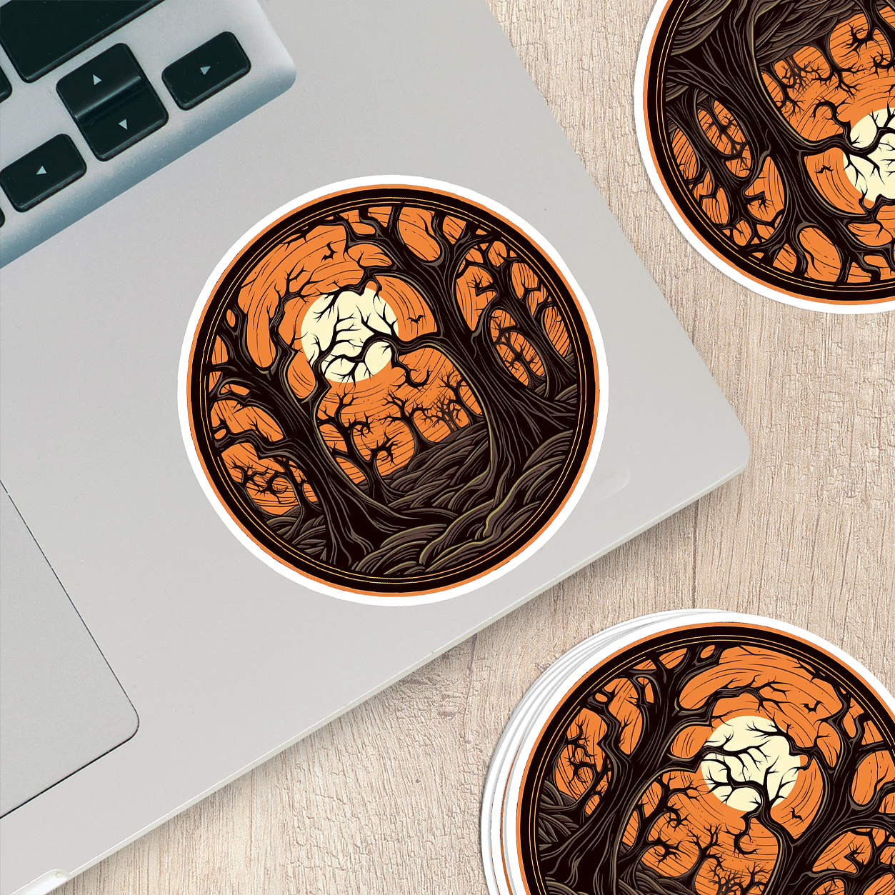 Halloween Vinyl Sticker - Embrace the Spooky Season in Style