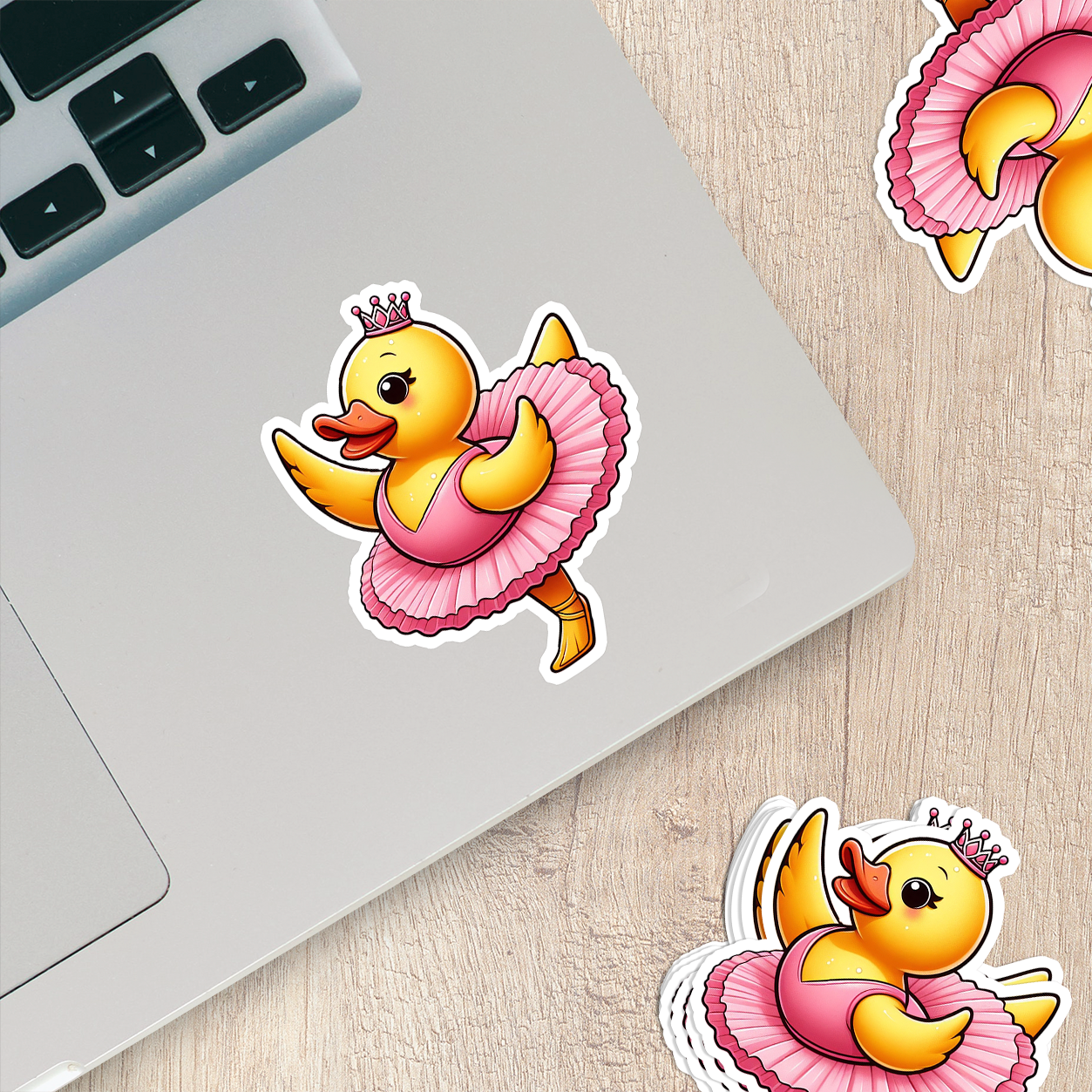 Ballerina Rubber Duck Vinyl Sticker