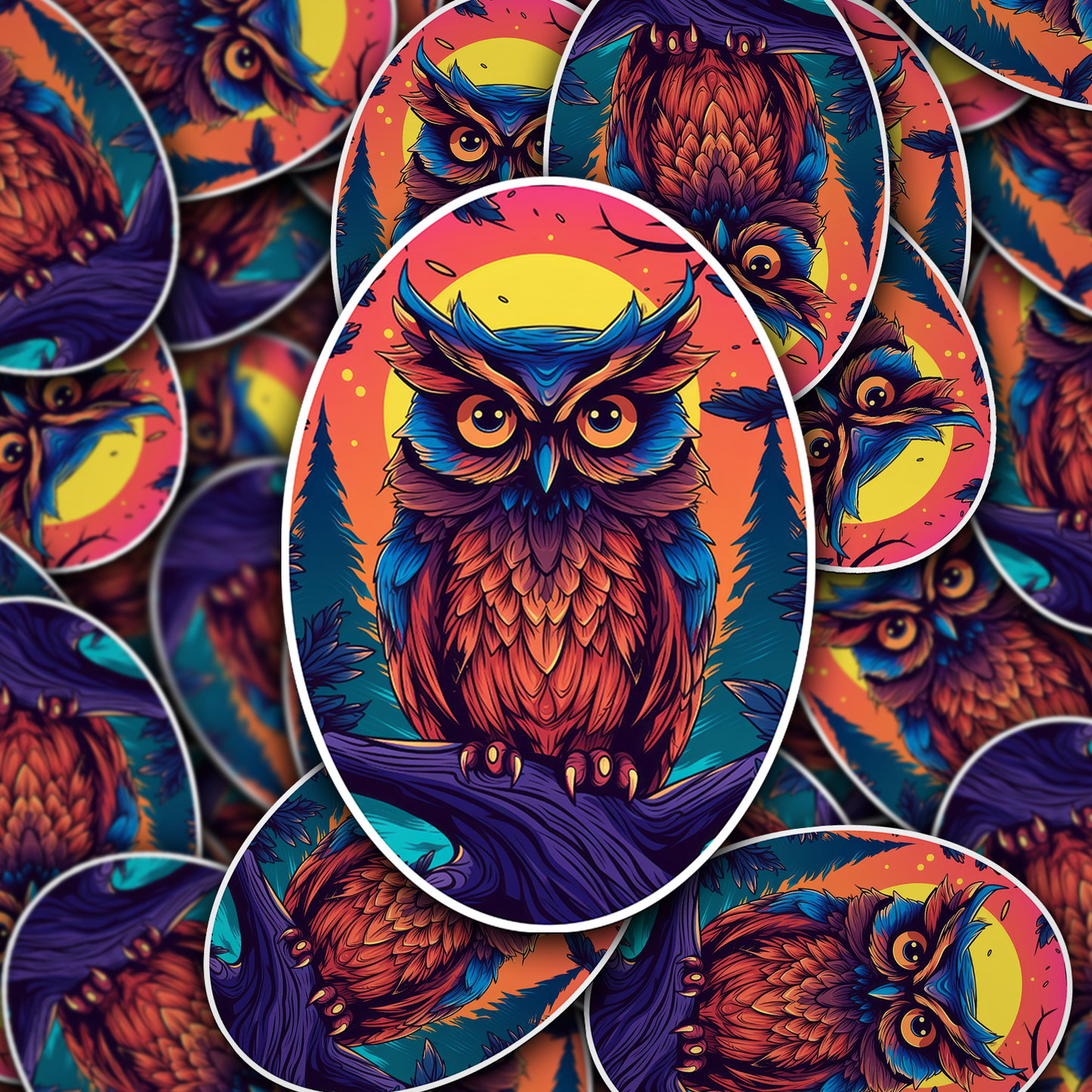 Owl Magic Sticker - Whimsical and Enchanting Decal