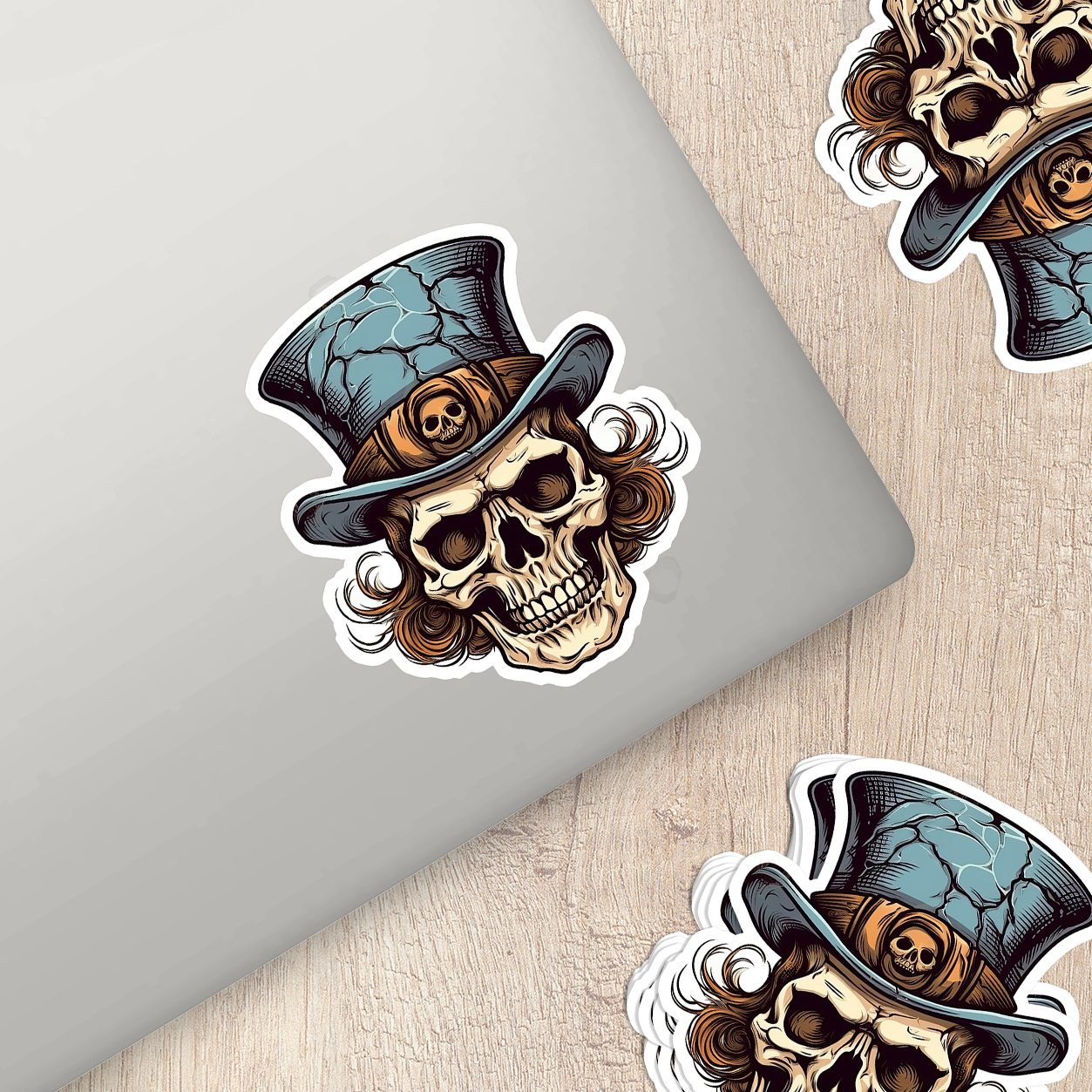 Skull Vinyl Sticker - A Bold Statement of Intrigue