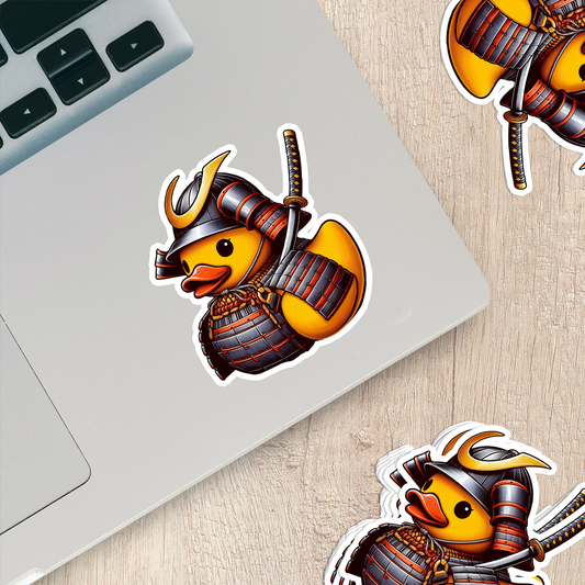 Samurai Rubber Duck Vinyl Sticker