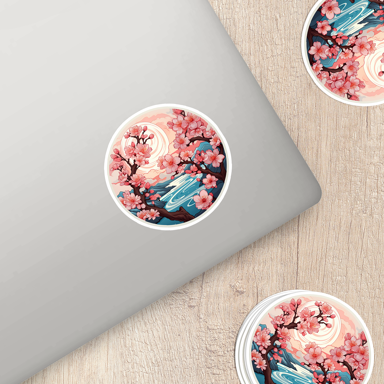 Cherry Blossom Vinyl Sticker - Embrace Nature's Beauty Anywhere You Go!