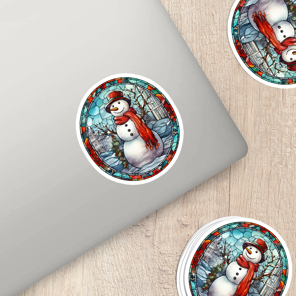 Snowman Vinyl Sticker - Add a Frosty Friend to Your Life