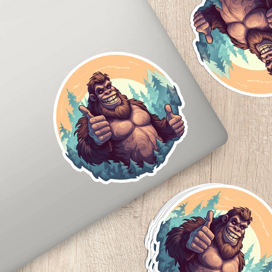 Bigfoot Vinyl Sticker - Embrace the Mystery of the Forest Legend