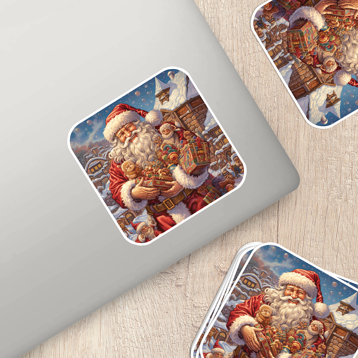 Santa Claus Vinyl Sticker - Bring the Magic of Christmas Anywhere