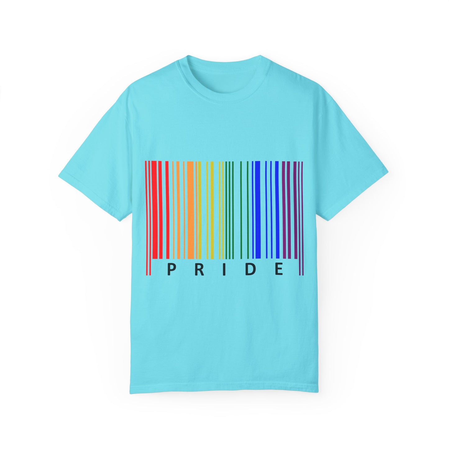 Pride Barcode Unisex Garment-Dyed T-shirt