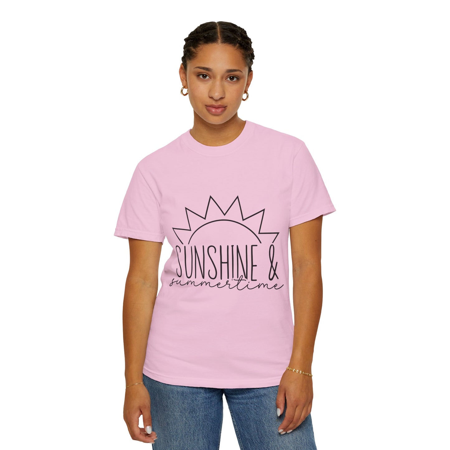 Sunshine & Summertime Unisex Garment-Dyed T-shirt