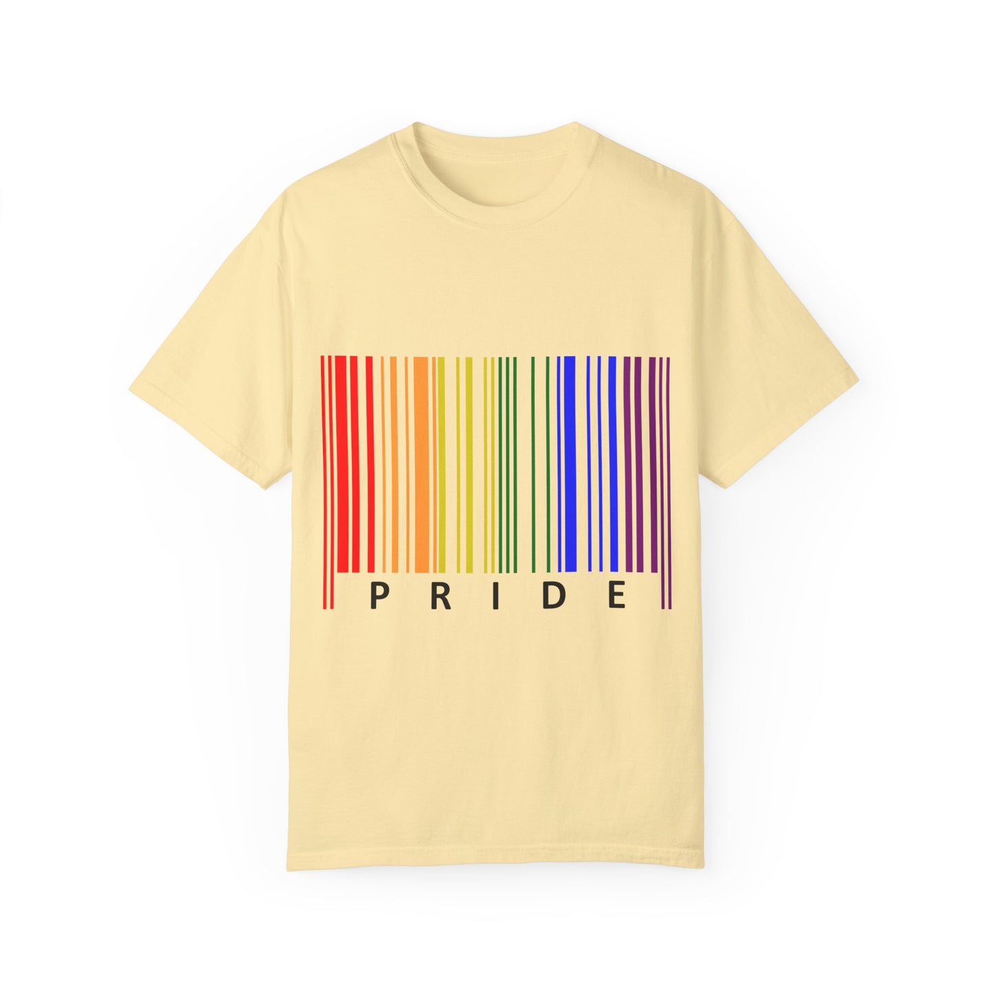 Pride Barcode Unisex Garment-Dyed T-shirt