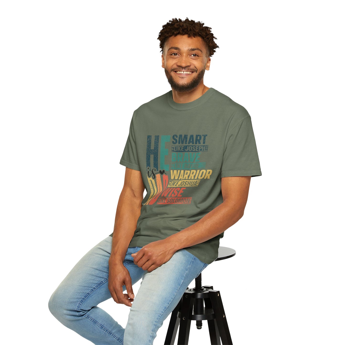 He is Smart like Jospeh,  Men's Garment-Dyed T-shirt