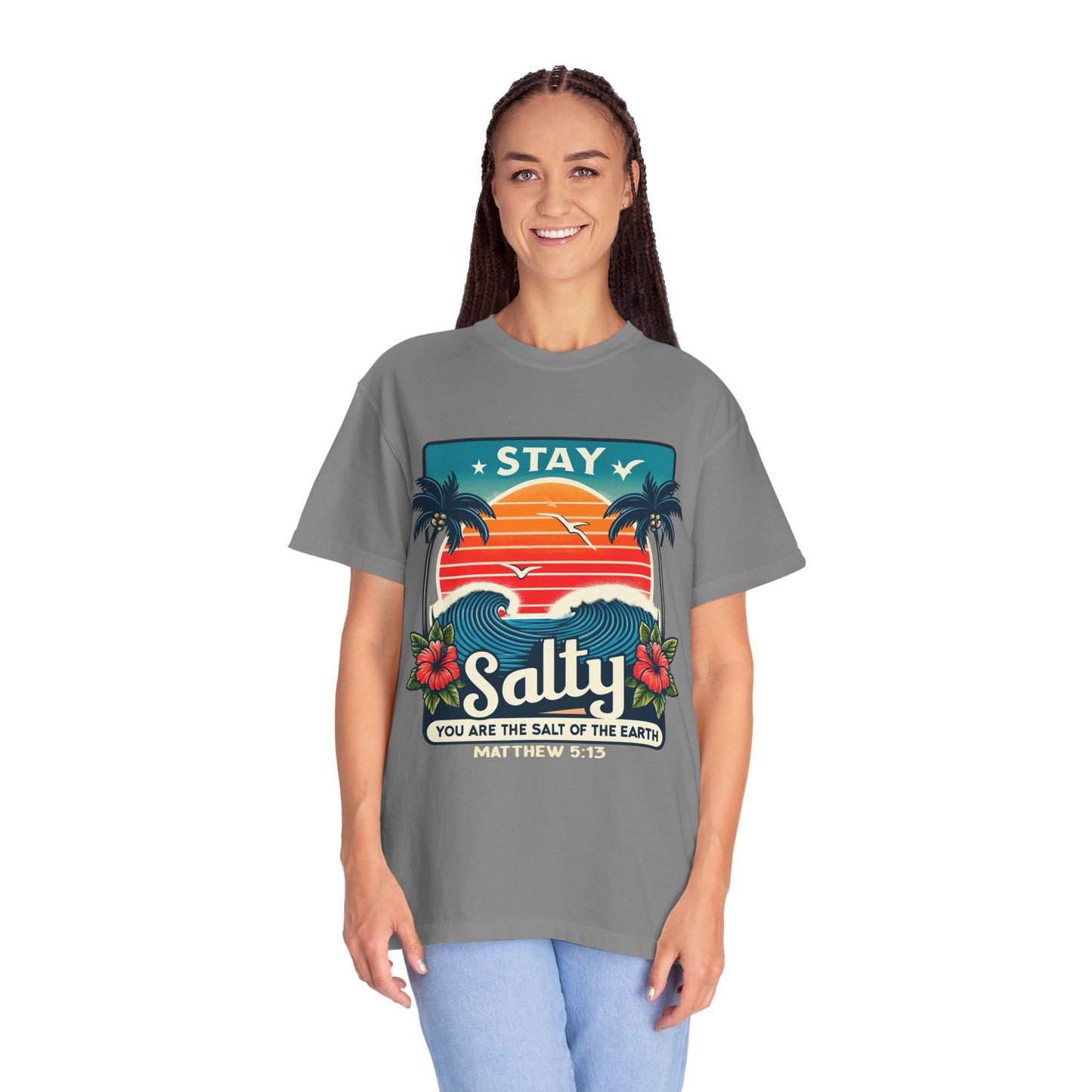 Stay Salty Unisex Garment-Dyed T-shirt