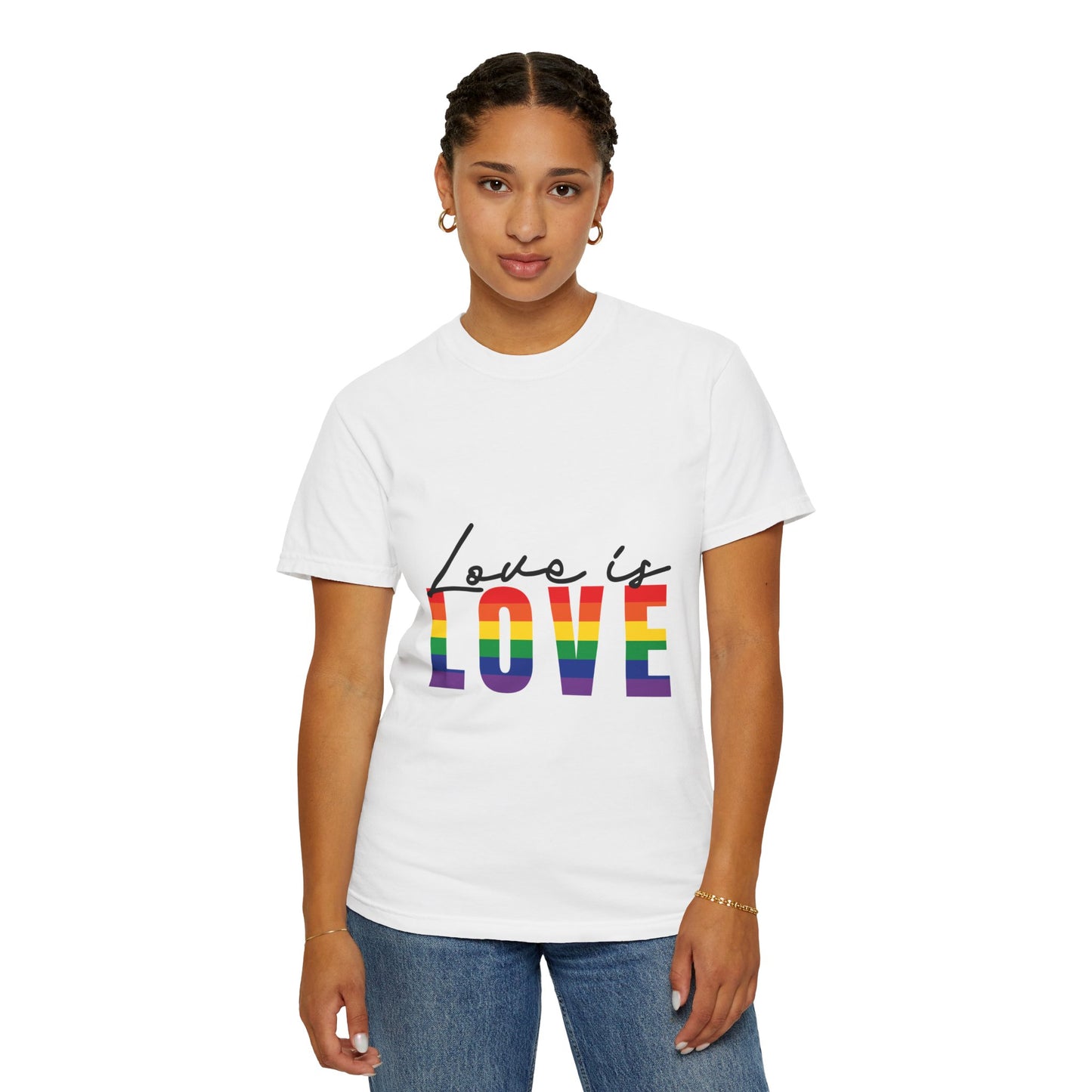 Love is Love, Unisex Garment-Dyed T-shirt