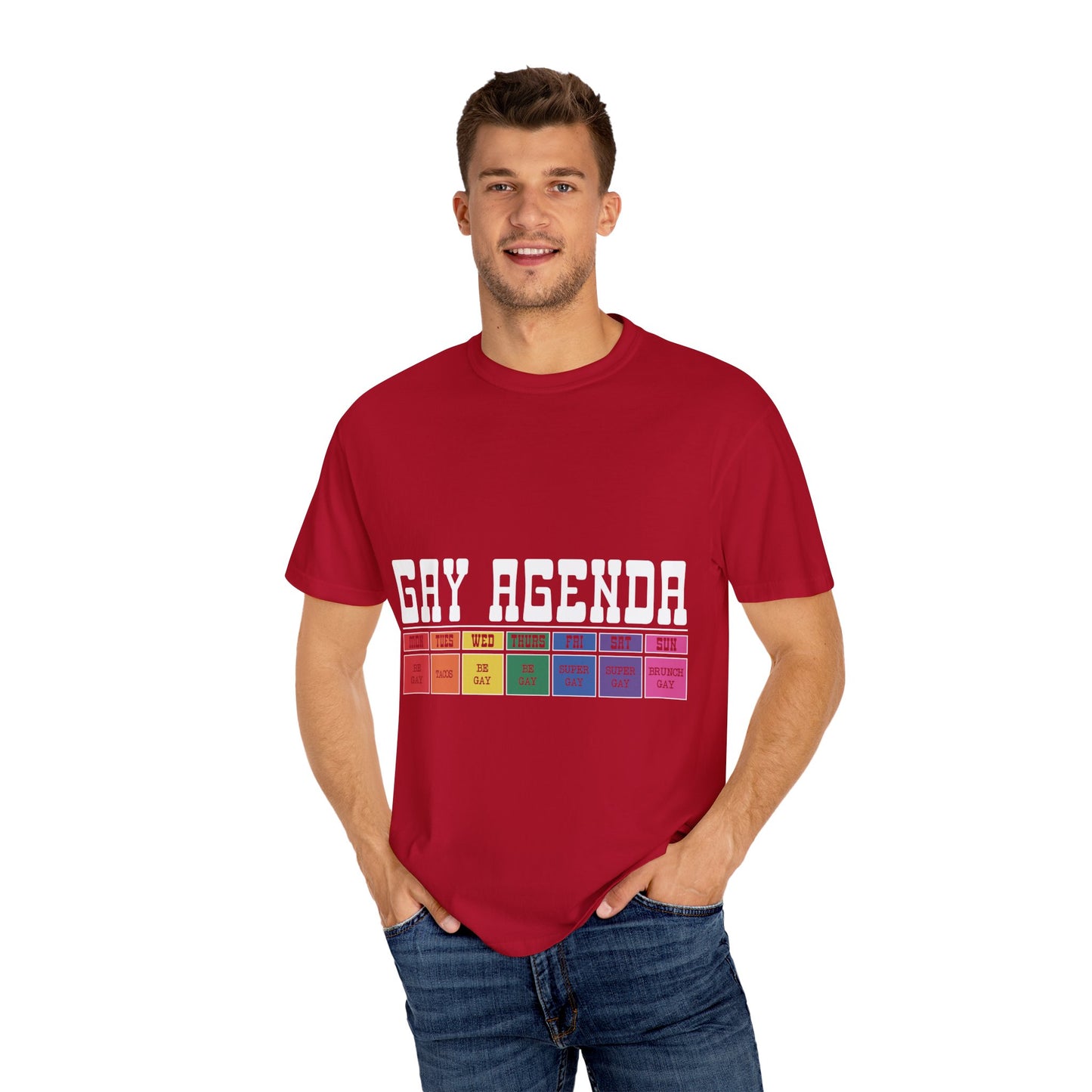 Gay Agenda Unisex Garment-Dyed T-shirt