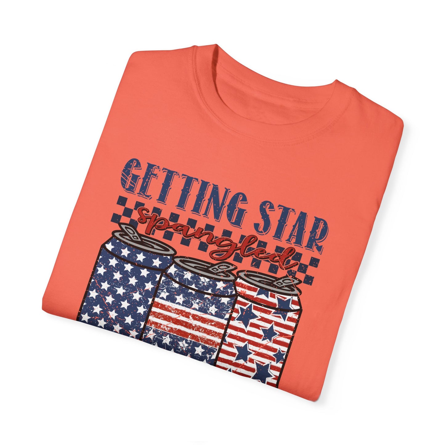 Getting Start Spangled Hammered Unisex Garment-Dyed T-shirt