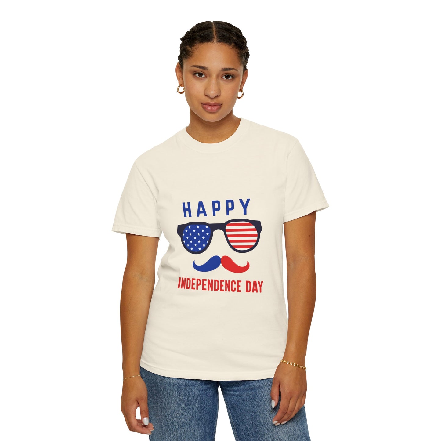 Happy Independence Day  Unisex Garment-Dyed T-shirt