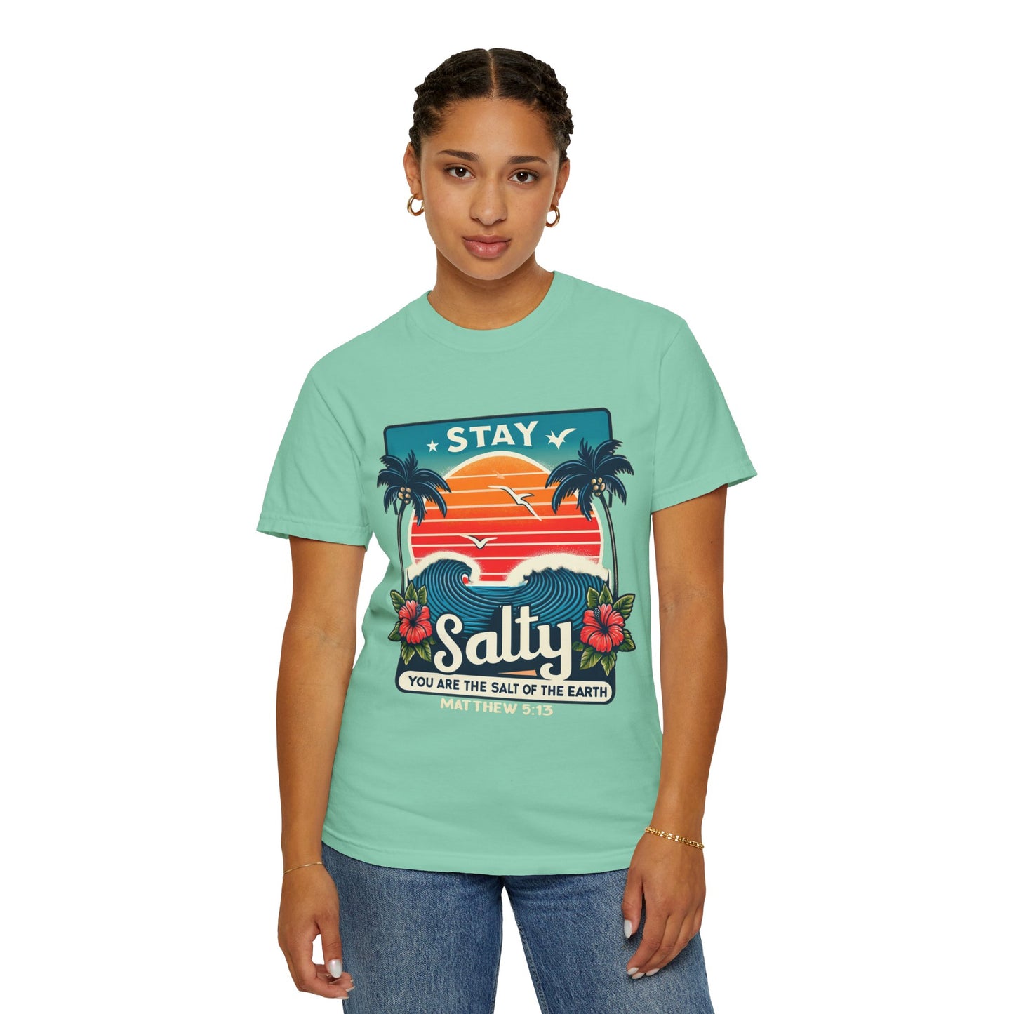 Stay Salty Unisex Garment-Dyed T-shirt