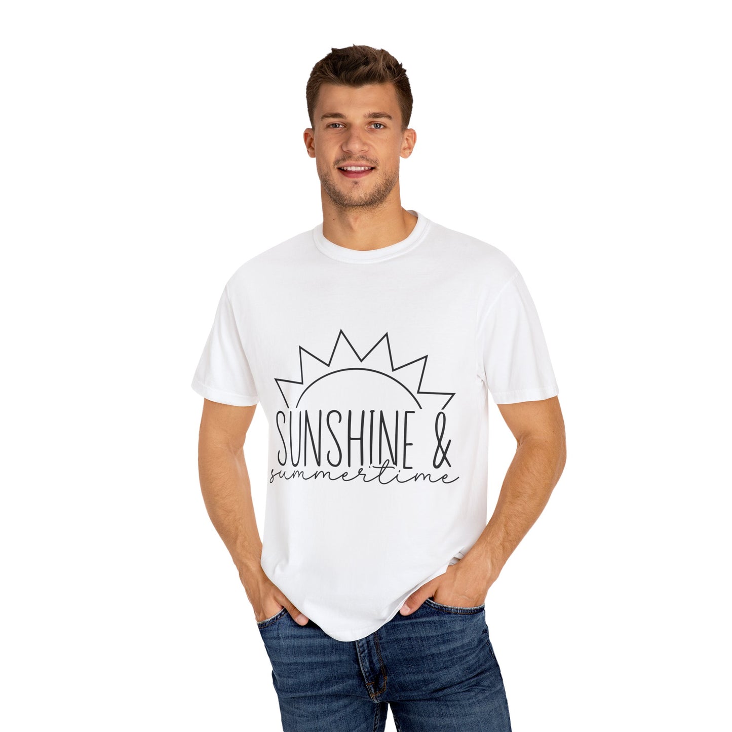 Sunshine & Summertime Unisex Garment-Dyed T-shirt