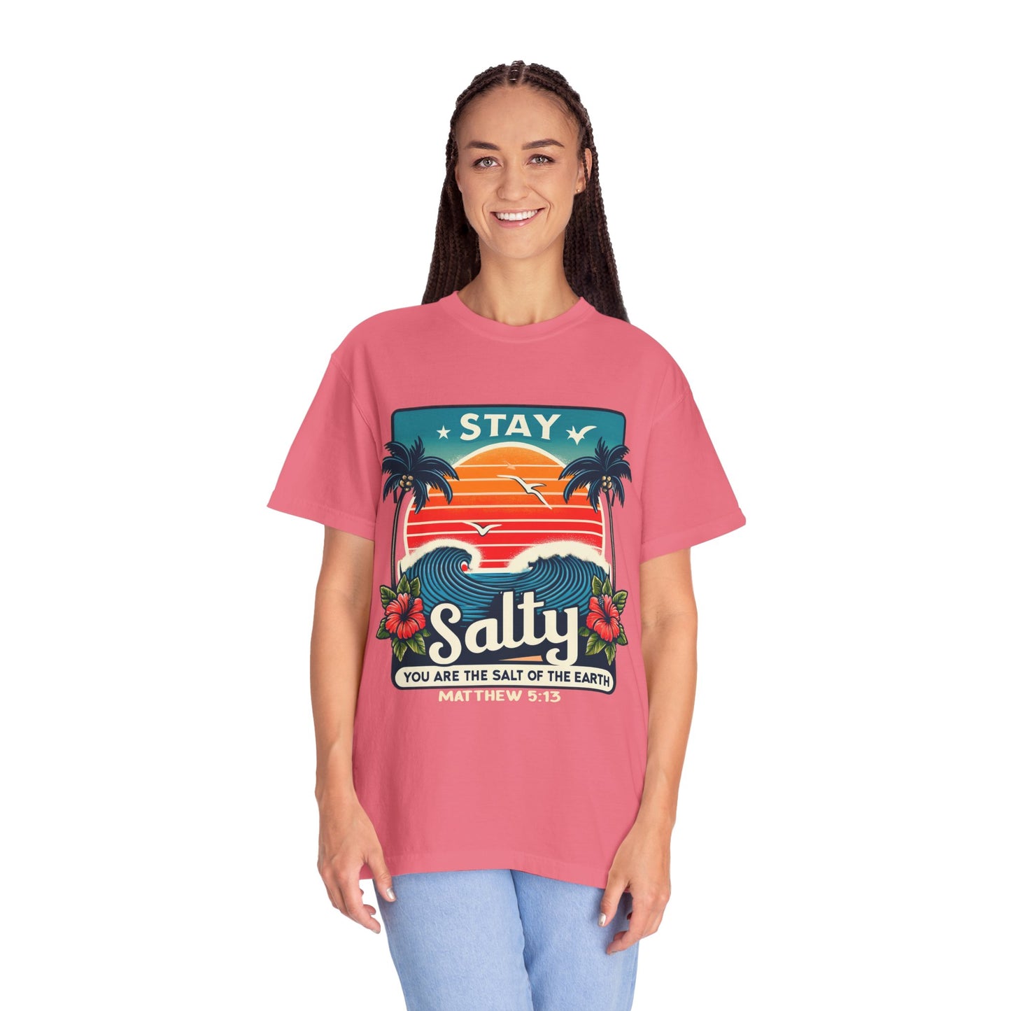 Stay Salty Unisex Garment-Dyed T-shirt