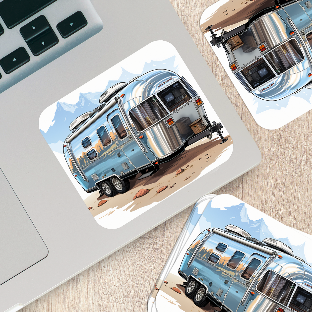 Airstream Trailer Vinyl Sticker - Wanderlust on Wheels