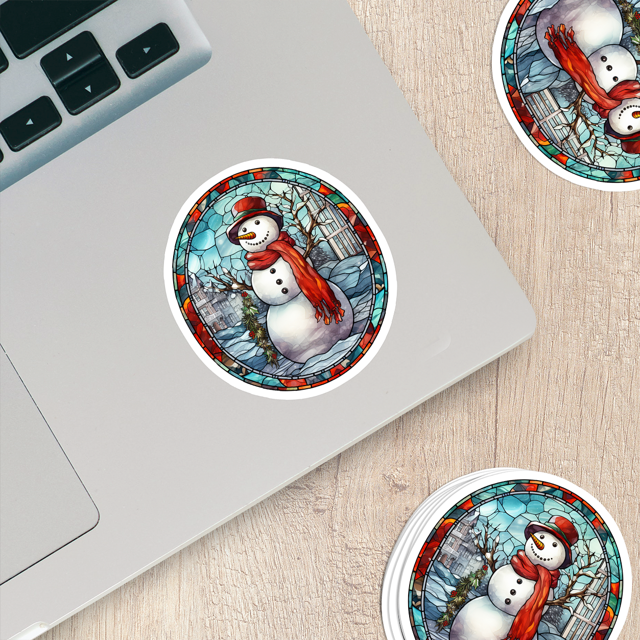 Snowman Vinyl Sticker - Add a Frosty Friend to Your Life