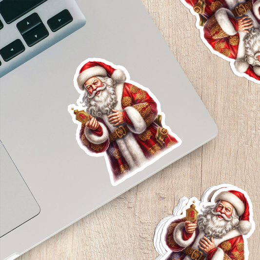 Santa Claus Vinyl Sticker - Bring the Magic of Christmas Anywhere