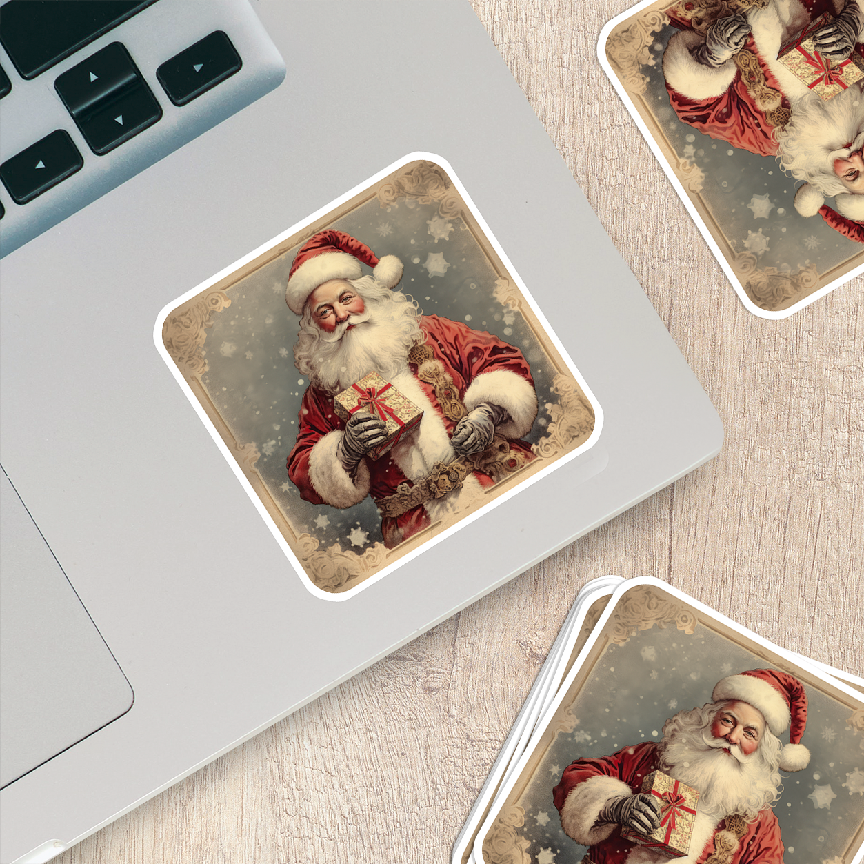 Santa Claus Vinyl Sticker - Bring the Magic of Christmas Anywhere