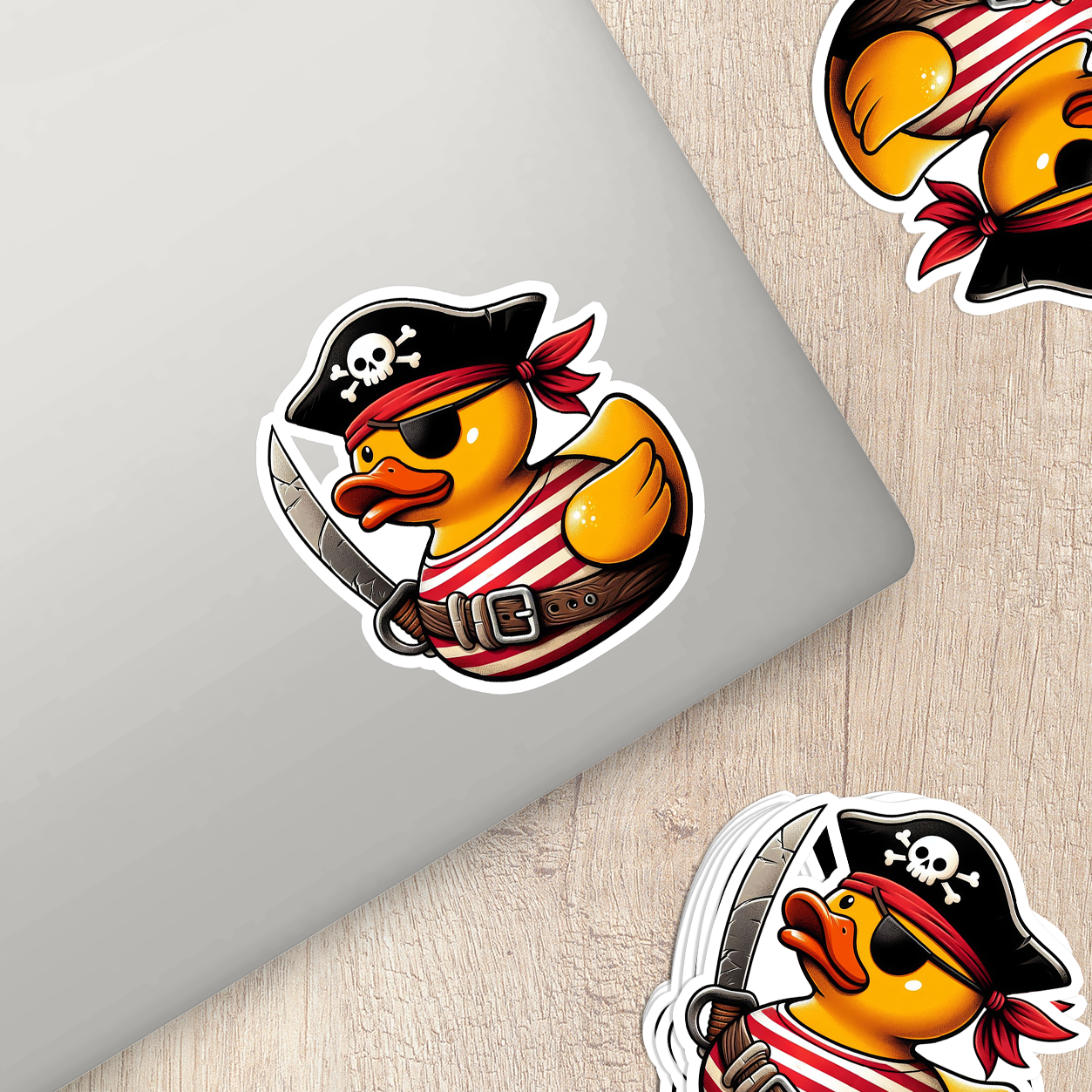 Pirate Rubber Duck Vinyl Sticker