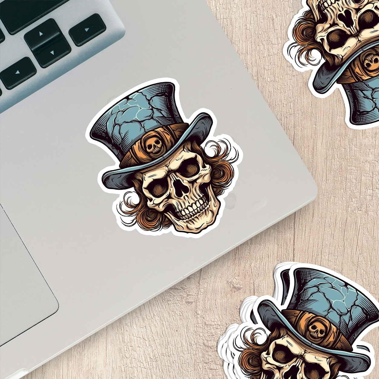 Skull Vinyl Sticker - A Bold Statement of Intrigue