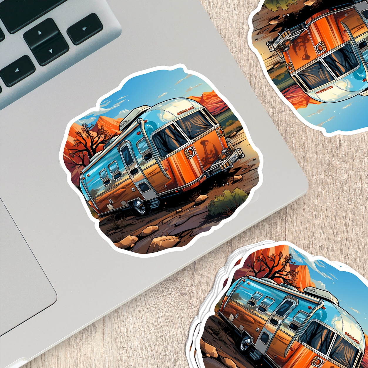 Airstream Trailer Vinyl Sticker - Wanderlust on Wheels