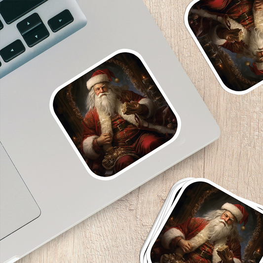 Santa Claus Vinyl Sticker - Bring the Magic of Christmas Anywhere