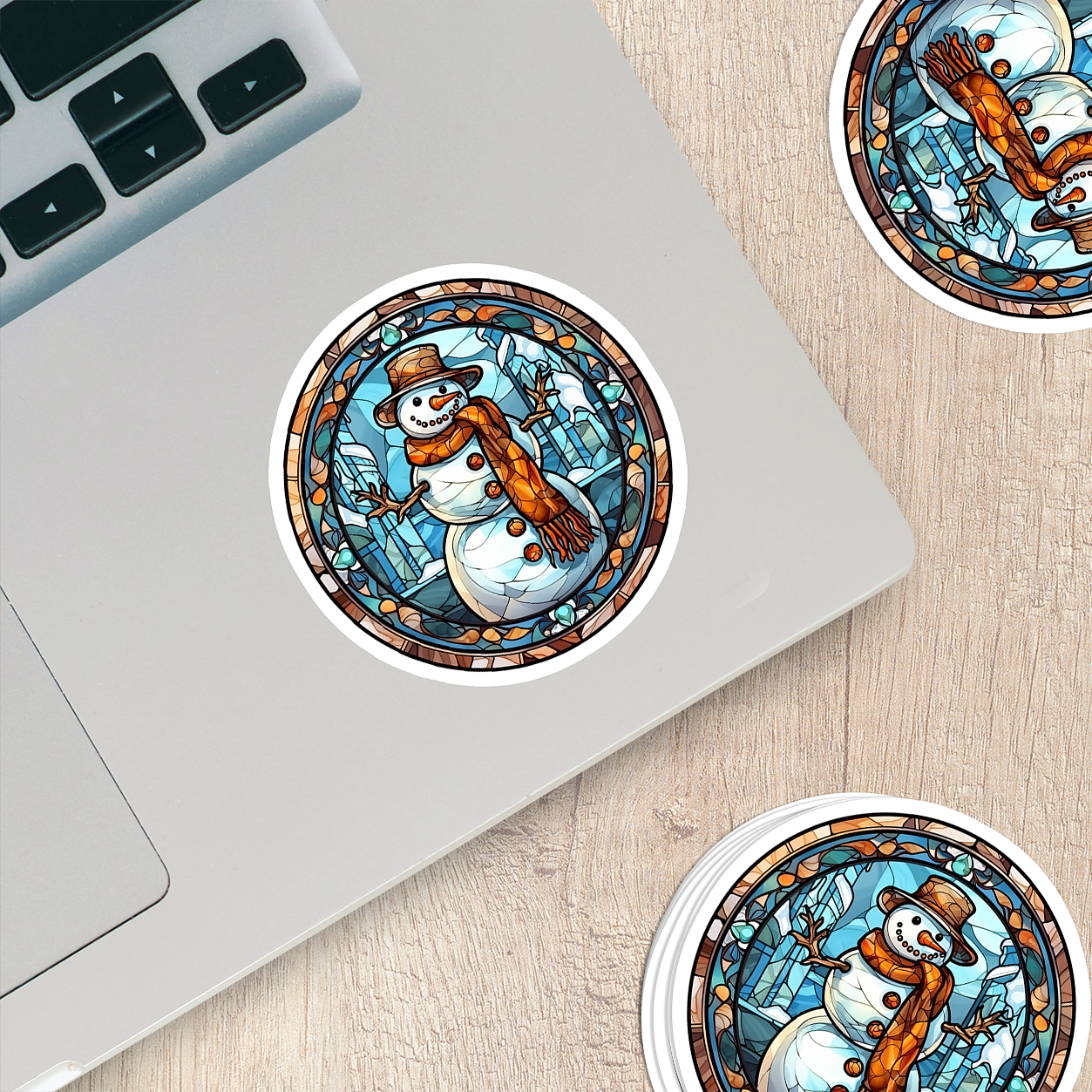 Snowman Vinyl Sticker - Add a Frosty Friend to Your Life