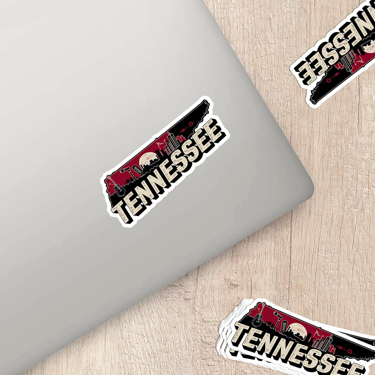 Retro Vinyl State Sticker - Tennessee