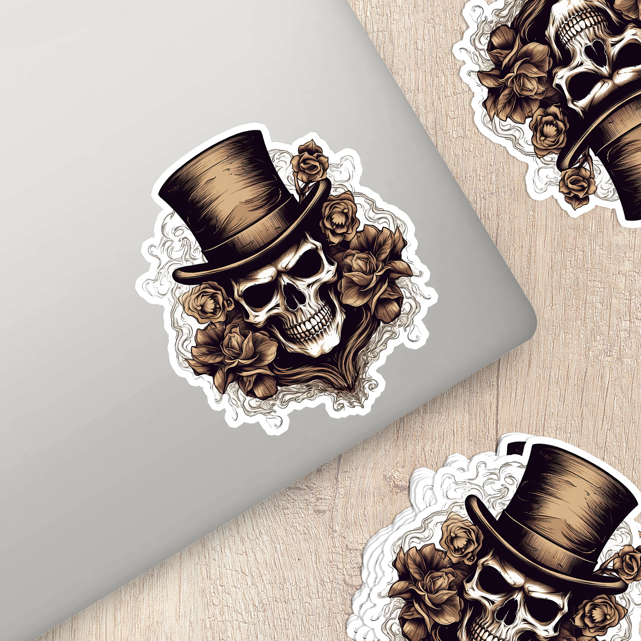 Skull Vinyl Sticker - A Bold Statement of Intrigue