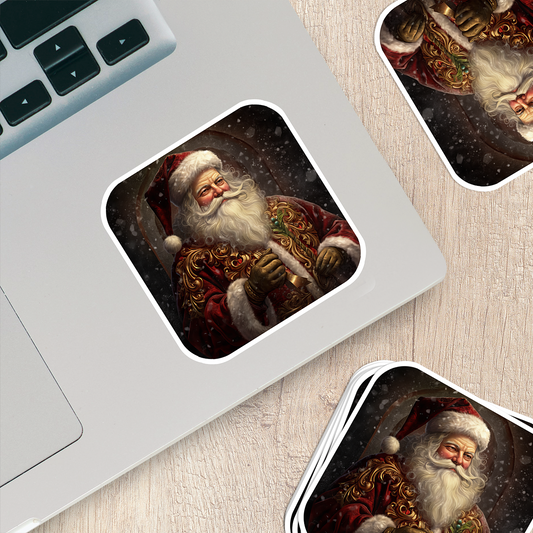 Santa Claus Vinyl Sticker - Bring the Magic of Christmas Anywhere