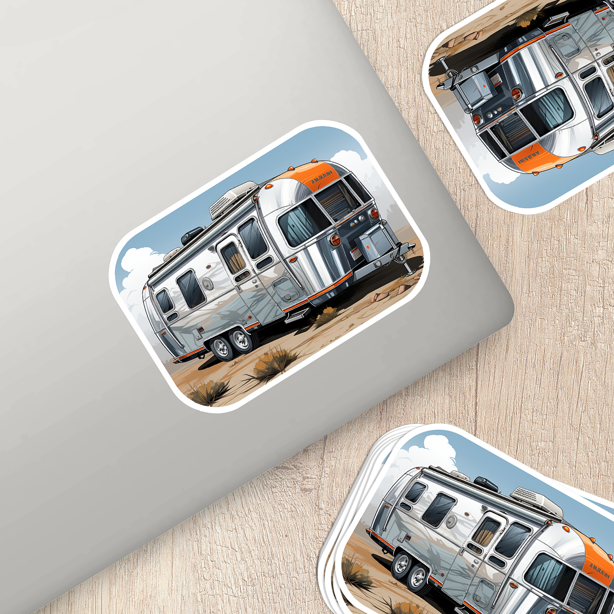 Airstream Trailer Vinyl Sticker - Wanderlust on Wheels