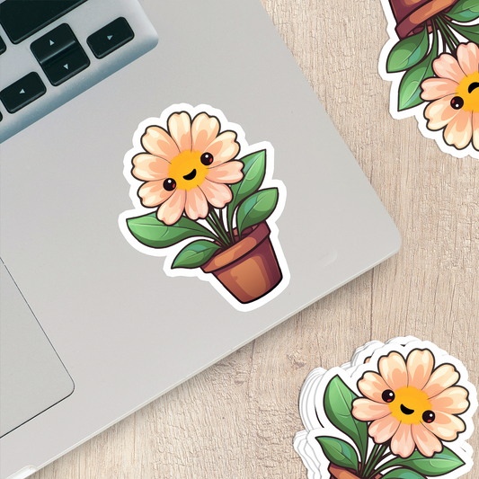 Charming Flower Vinyl Sticker - Blossom Your World with Delight