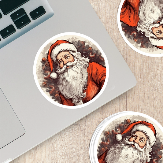 Santa Claus Vinyl Sticker - Bring the Magic of Christmas Anywhere