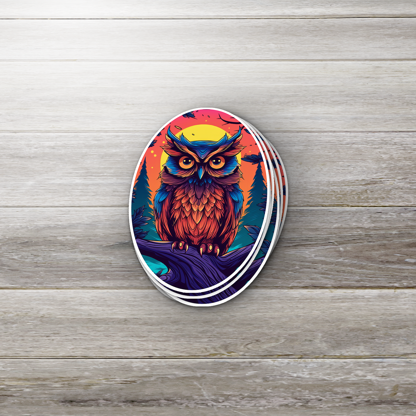 Owl Magic Sticker - Whimsical and Enchanting Decal