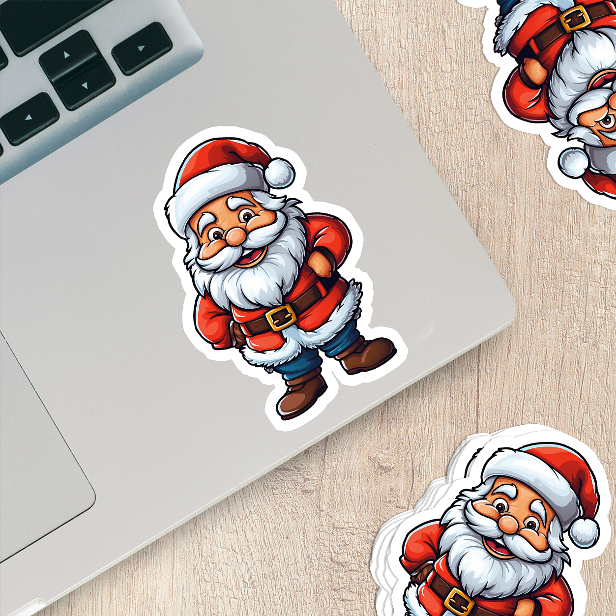 Santa Claus Vinyl Sticker - Bring the Magic of Christmas Anywhere