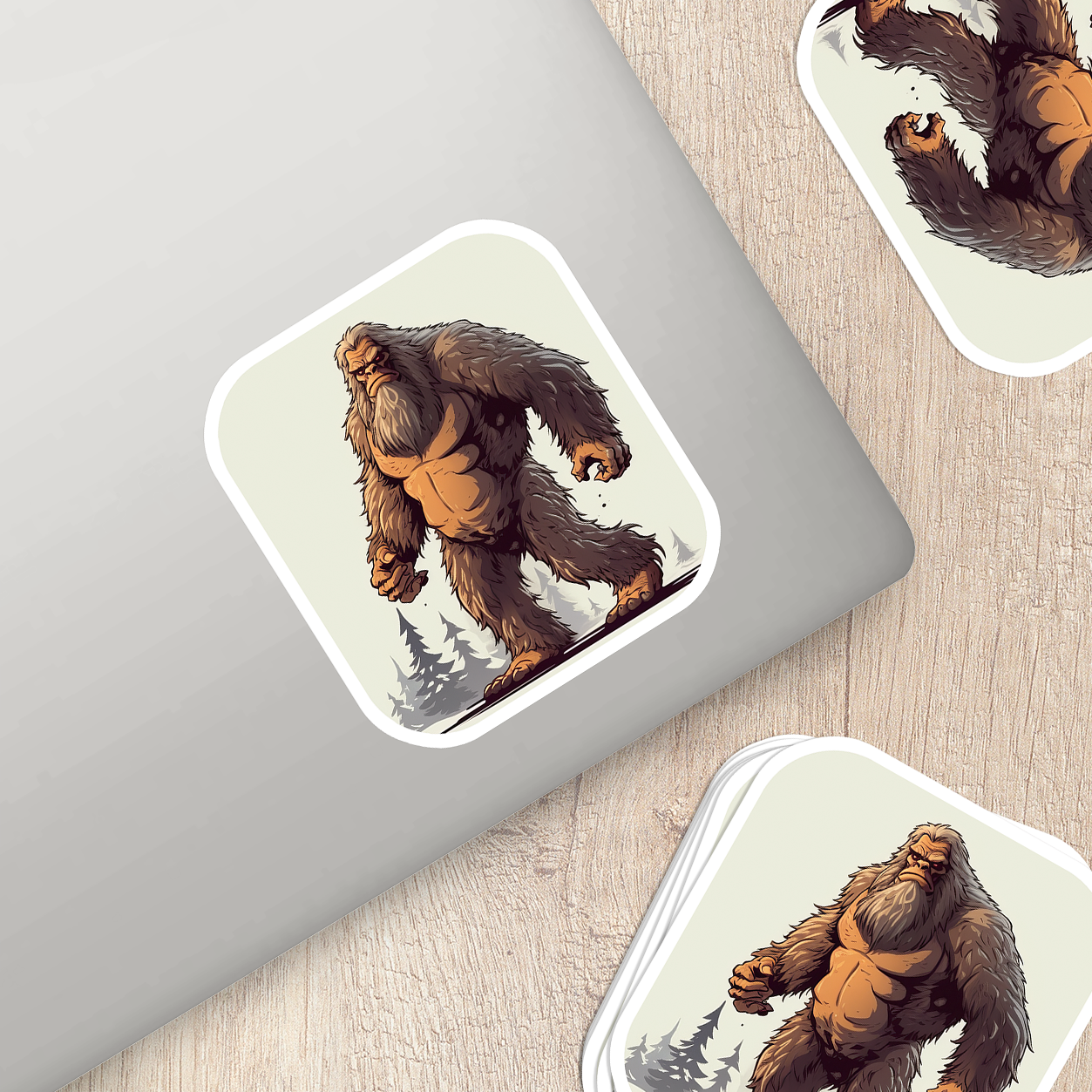 Adorable Bigfoot Vinyl Sticker - Add a Touch of Cryptid Charm!