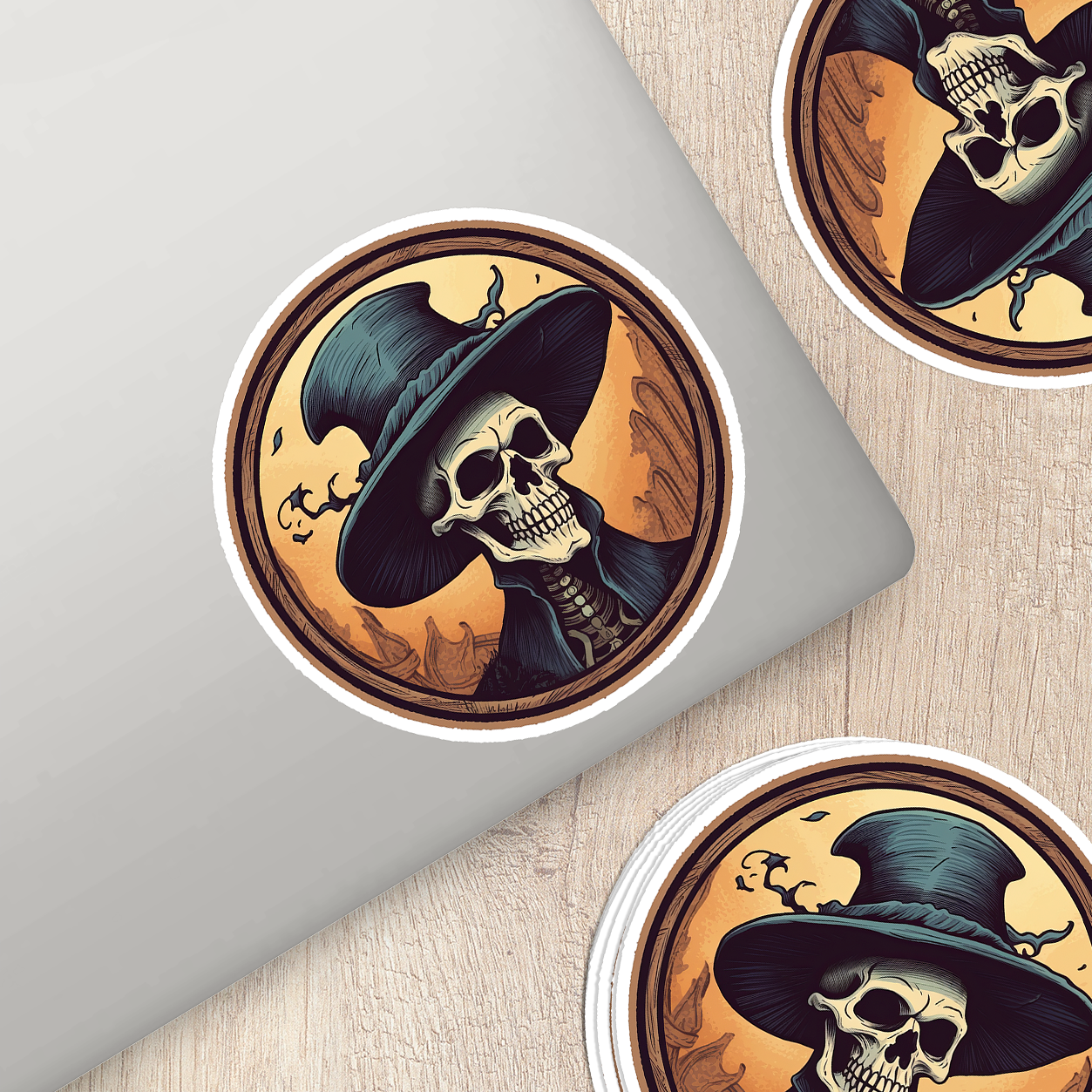 Skull Vinyl Sticker - A Bold Statement of Intrigue