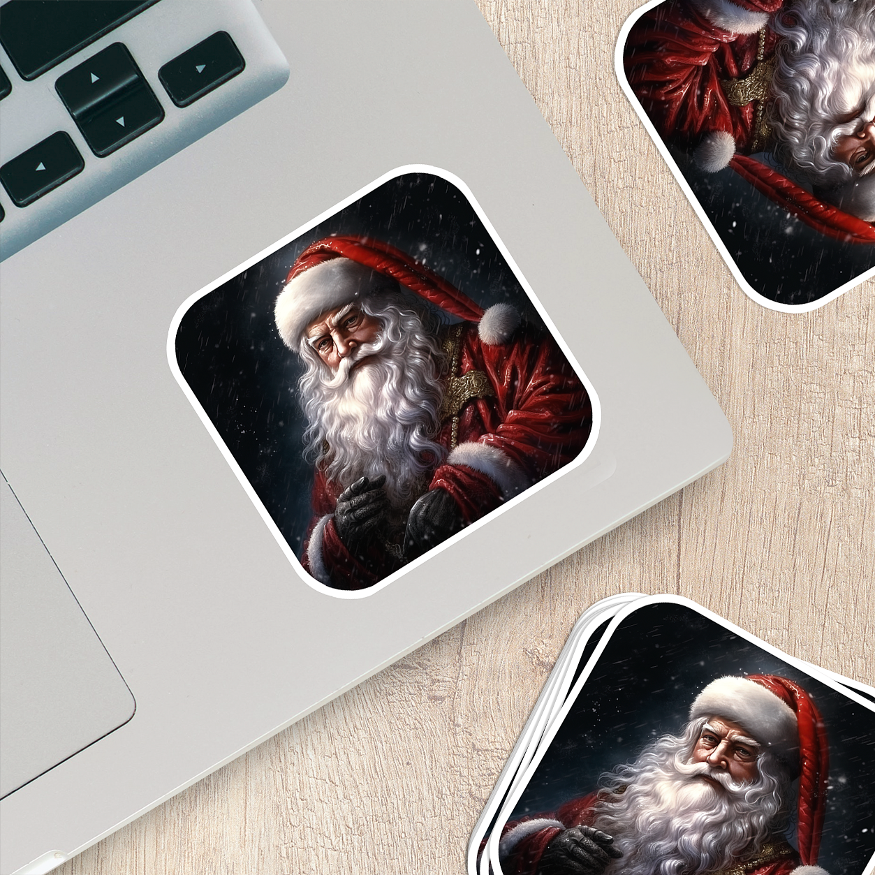 Santa Claus Vinyl Sticker - Bring the Magic of Christmas Anywhere