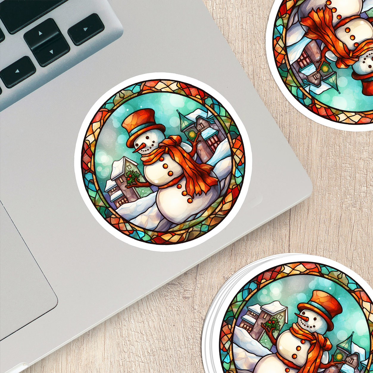 Snowman Vinyl Sticker - Add a Frosty Friend to Your Life