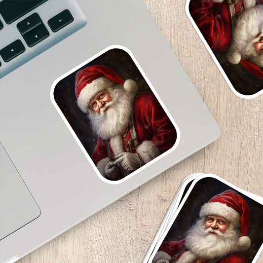 Santa Claus Vinyl Sticker - Bring the Magic of Christmas Anywhere